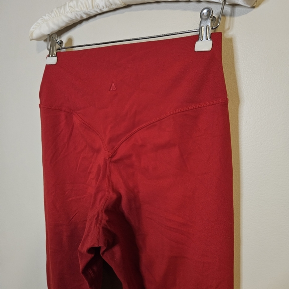 Vitality Solid Red High-Waisted Leggings Athletic Athleisure Workout Comfy Large - Picture 5 of 8